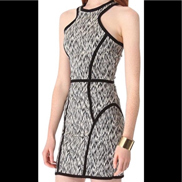'Palms' Stretch Sheath Dress SMALL - Picture 2 of 4